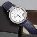  Shop Authentic Michael Kors Parker White Dial Navy Blue Leather Strap Watch for Women - MK2293 - Luxxuri