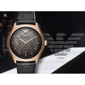  Shop Authentic Emporio Armani Meccanico Black Dial Black Leather Watch For Men - AR60004 - Luxxuri