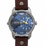  Shop Authentic Diesel Mini Daddy Analog Blue Dial Brown Leather Strap Watch For Men - DZ7339 - Luxxuri