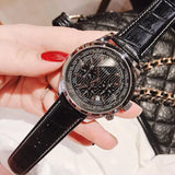  Shop Authentic Guess Persuit Multifunction Black Dial Black Leather Strap Watch for Men - W0500G2 - Luxxuri