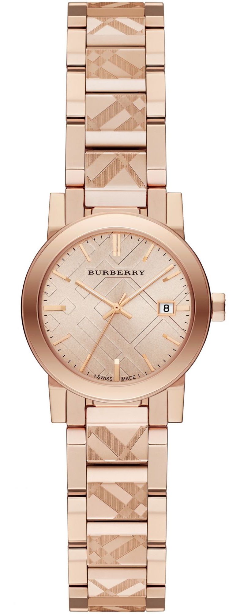  Shop Authentic Burberry The City Rose Gold Dial Rose Gold Steel Strap Watch for Women - BU9235 - Luxxuri