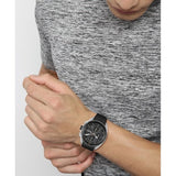  Shop Authentic Hugo Boss Allure Black Dial Black Leather Strap Watch for Men - 1513920 - Luxxuri