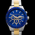  Shop Authentic Michael Kors Layton Chronograph Blue Dial Two Tone Steel Strap Watch For Men - MK8825 - Luxxuri