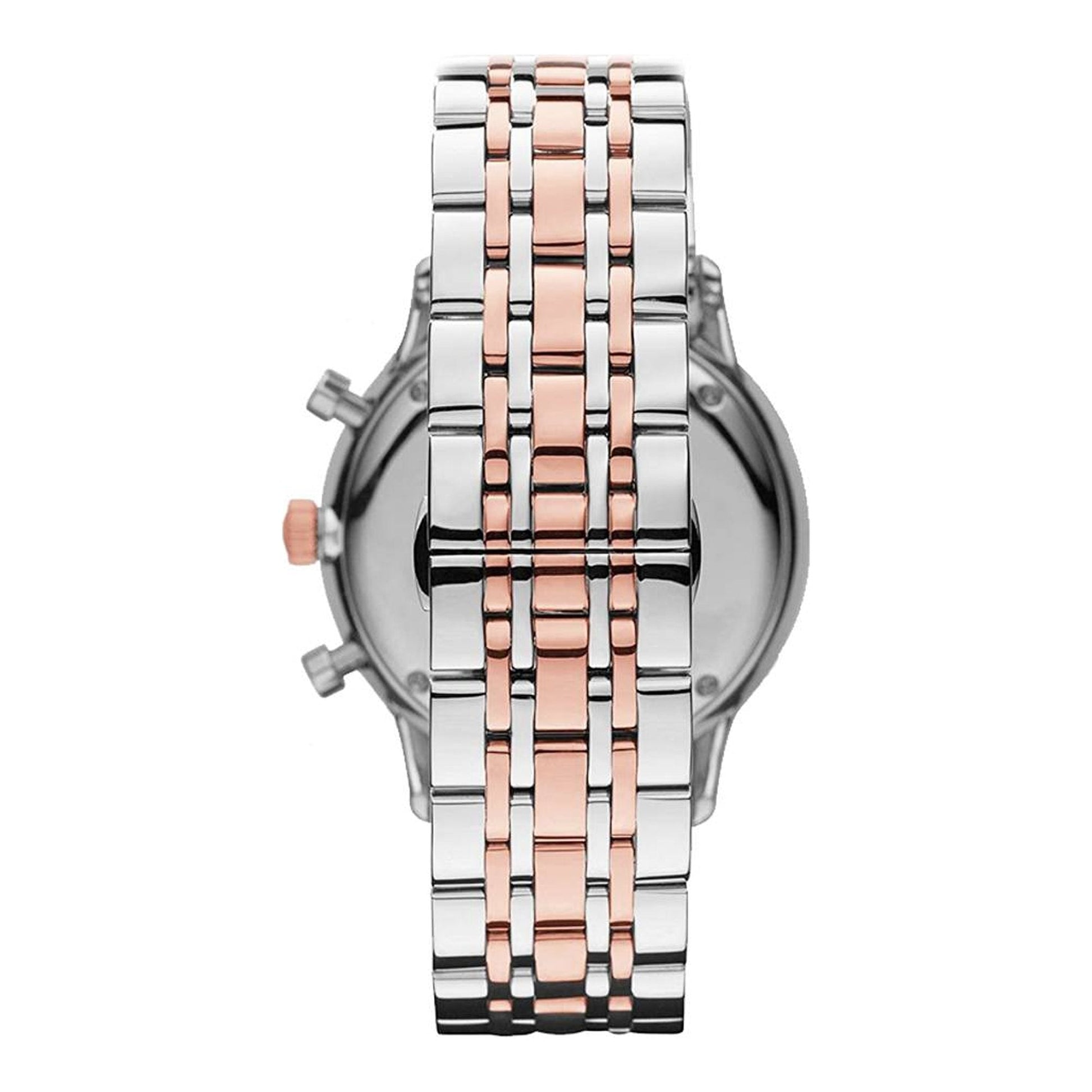  Shop Authentic Emporio Armani Chronograph White Dial Two Tone Steel Strap Watch For Men - AR0399 - Luxxuri