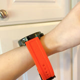  Shop Authentic Fossil Bannon Chronograph Grey Dial Orange Silicone Strap Watch for Men - BQ2500 - Luxxuri