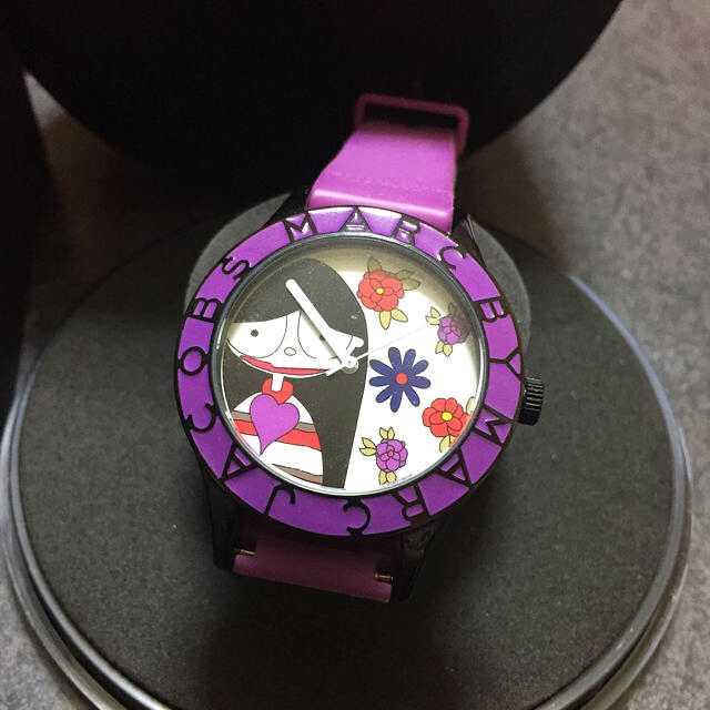  Shop Authentic Marc Jacobs Marc White Dial Purple Silicone Strap Watch for Women - MBM5514 - Luxxuri