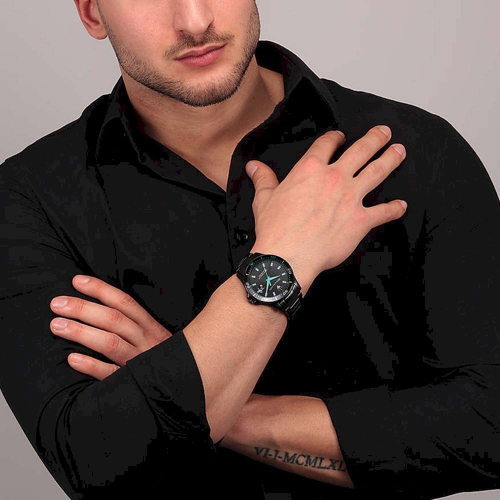  Shop Authentic Maserati SFIDA Aqua Edition Analog Black Dial Black Steel Strap Watch For Men - R8853144001 - Luxxuri