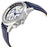  Shop Authentic Citizen Eco Drive Calendrier White Dial Blue Leather Strap Watch For Men - BU2020-11A - Luxxuri