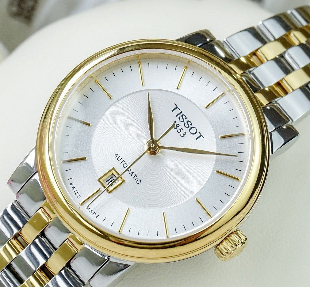  Shop Authentic Tissot T Classic Carson Premium White Dial Two Tone Steel Strap Watch for Women - T122.207.22.031.00 - Luxxuri
