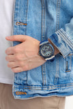  Shop Authentic Guess Legacy Grey Dial Blue Silicone Strap Watch For Men - W1049G1 - Luxxuri