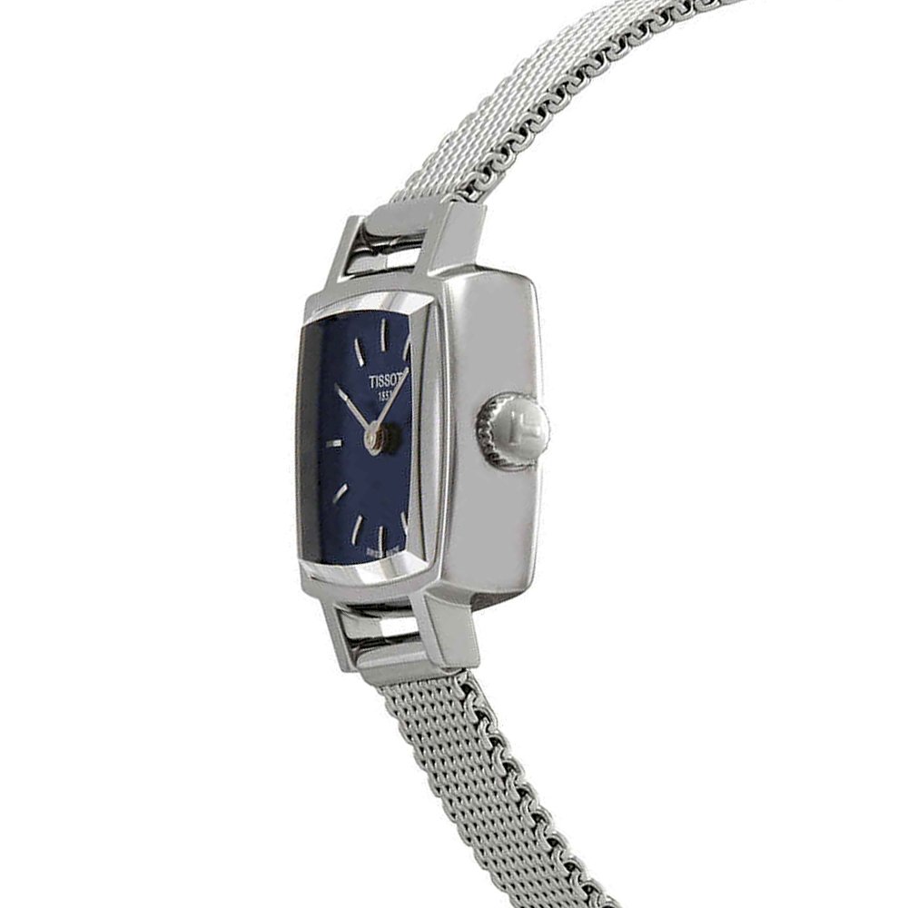  Shop Authentic Tissot Lovely Square Blue Dial Silver Mesh Bracelet Watch For Women - T058.109.11.041.00 - Luxxuri