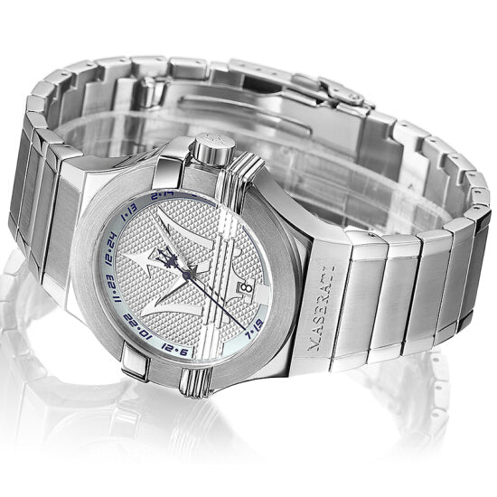  Shop Authentic Maserati Potenza Silver Dial Silver Steel Strap Watch For Men - R8853108002 - Luxxuri