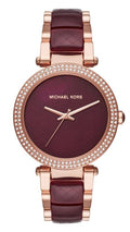  Shop Authentic Michael Kors Parker Maroon Dial Two Tone Steel Strap Watch for Women - MK6412 - Luxxuri