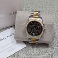  Shop Authentic Michael Kors Lexington Chronograph Green Dial Two Tone Steel Strap Watch For Women - MK7303 - Luxxuri