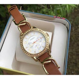  Shop Authentic Fossil Riley Multifunction White Dial Orange Leather Strap Watch for Women - ES3723 - Luxxuri