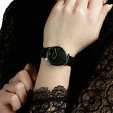  Shop Authentic Emporio Armani Classic Quartz Black Dial Black Leather Strap Watch For Women - AR1600 - Luxxuri