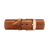  Shop Authentic Daniel Wellington Dapper Durham White Dial Brown Leather Strap Watch For Women - DW00100113 - Luxxuri