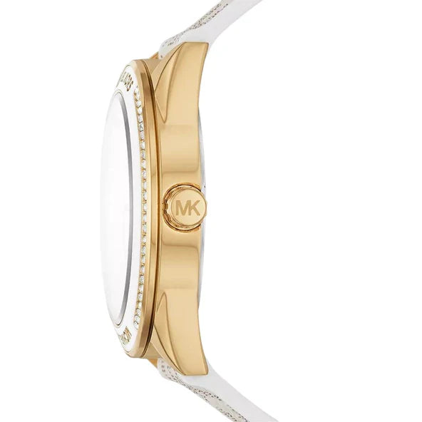  Shop Authentic Michael Kors Jessa Multifunction Gold Dial White Leather Strap Watch For Women - MK7204 - Luxxuri