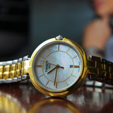  Shop Authentic Tissot Flamingo Mother of Pearl White Dial Two Tone Steel Strap Watch For Women - T094.210.22.111.01 - Luxxuri