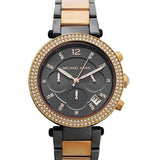  Shop Authentic Michael Kors Parker Chronograph Grey Dial Two Tone Steel Strap Watch For Women - MK6440 - Luxxuri