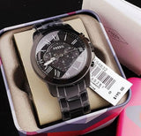  Shop Authentic Fossil Grant Chronograph Black Dial Black Steel Strap Watch for Men - FS4832 - Luxxuri