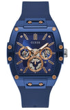  Shop Authentic Guess Phoenix Multifunction Blue Dial Blue Rubber Strap Watch for Men - GW0203G7 - Luxxuri