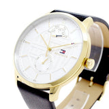  Shop Authentic Tommy Hilfiger Hunter White Dial Black Leather Strap Watch for Men - 1791606 - Luxxuri