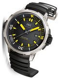  Shop Authentic IWC Aquatimer Automatic 2000 Black Dial Black Rubber Strap Watch for Men - IW358001 - Luxxuri