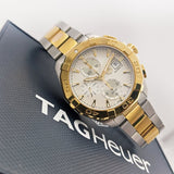  Shop Authentic Tag Heuer Aquaracer Caliber 16 Automatic White Dial Two Tone Steel Strap Watch for Men - CAY2121.BB0923 - Luxxuri