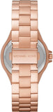  Shop Authentic Michael Kors Lennox Three-Hand Black Dial Rose Gold Steel Strap Watch For Women - MK7233 - Luxxuri