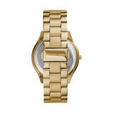  Shop Authentic Michael Kors Slim Runway Gold Dial Gold Stainless Steel Strap Watch for Women - MK3179 - Luxxuri