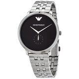  Shop Authentic Emporio Armani Classic Quartz Black Dial Silver Steel Strap Watch For Men - AR11161 - Luxxuri