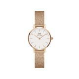  Shop Authentic Daniel Wellington Petite Melrose White Dial Rose Gold Mesh Strap Watch For Women - DW00100305 - Luxxuri