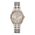  Shop Authentic Guess Cosmo Quartz Silver Dial Two Tone Steel Strap Watch For Women - GW0033L9 - Luxxuri