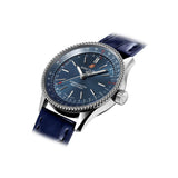  Shop Authentic Breitling Navitimer Automatic 35 Blue Dial Blue Leather Strap Watch for Men - A17395161C1P1 - Luxxuri