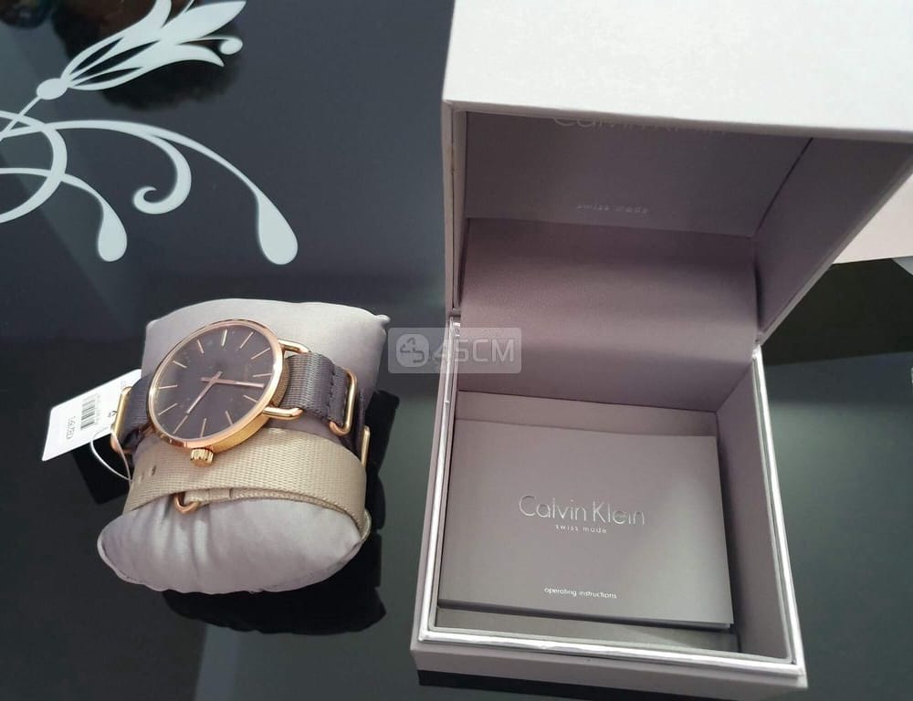  Shop Authentic Calvin Klein Even Grey Dial Grey NATO Strap Watch for Men - K7B216P3 - Luxxuri