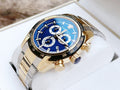  Shop Authentic Versace V-Ray Chronograph Quartz Blue Dial Two Tone Steel Strap Watch For Men - VE2I01021 - Luxxuri