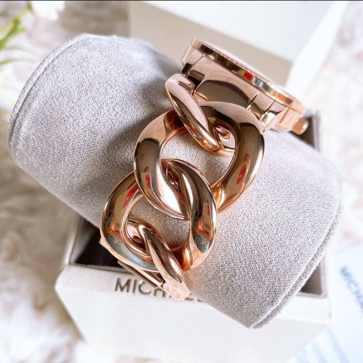  Shop Authentic Michael Kors Nini Quartz Crystals Rose Gold Dial Rose Go Watch For Women - MK3236 - Luxxuri