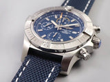  Shop Authentic Breitling Avenger Chronograph 43 Blue Dial Blue Nylon Strap Watch for Men - A13385101C1X1 - Luxxuri
