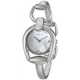  Shop Authentic Gucci Horsebit Collection Diamonds Mother of Pearl Dial Silver Steel Strap Watch For Women - YA139506 - Luxxuri