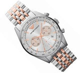  Shop Authentic Emporio Armani Sportivo Chronograph Silver Dial Two Tone Steel Strap Watch For Men - AR5999 - Luxxuri