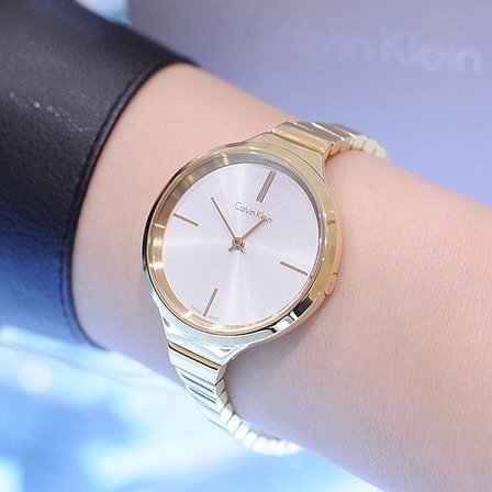  Shop Authentic Calvin Klein Lively White Dial Gold Steel Strap Watch for Women - K4U23526 - Luxxuri