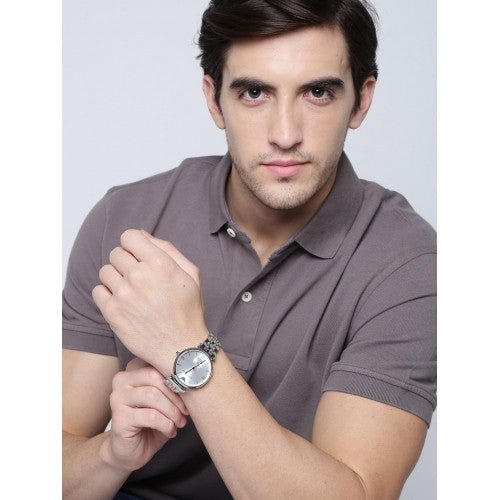 Shop Authentic Emporio Armani Classic Silver Dial Silver Steel Strap Watch For Men - AR1819 - Luxxuri