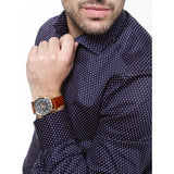 Shop Authentic Citizen Eco Drive Multi Function Day & Date Black Dial Brown Leather Strap Watch For Men - AO9003-08E - Luxxuri