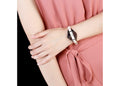  Shop Authentic Calvin Klein Rebel White Black Dial White Leather Strap Watch for Women - K8P231L1 - Luxxuri