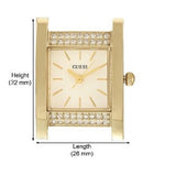  Shop Authentic Guess Nouveau Diamonds Gold Dial Gold Mesh Bracelet Watch for Women - W0127L2 - Luxxuri
