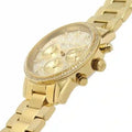  Shop Authentic Michael Kors Ritz Chronograph Gold Dial Gold Steel Strap Watch For Women - MK7310 - Luxxuri
