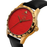  Shop Authentic Gucci G Timeless Coral Red Dial Black Leather Strap Watch For Men - YA126464 - Luxxuri