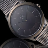  Shop Authentic Calvin Klein Minimal Black Dial Black Mesh Bracelet Watch for Men - K3M224B1 - Luxxuri