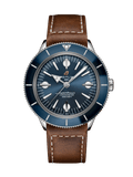  Shop Authentic Breitling Superocean Heritage '57 Blue Dial Brown Leather Strap Watch for Men - A10370161C1X1 - Luxxuri